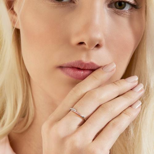 BLUSH Galia Argyle Pink & White Diamond Ring