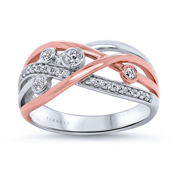 18ct Dynamic Ribbon Diamond Ring
