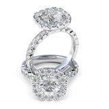 Alexandra Diamond Double Halo Engagement Ring