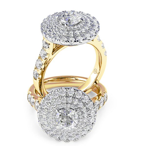 Anastasia Diamond Triple Halo Engagement Ring