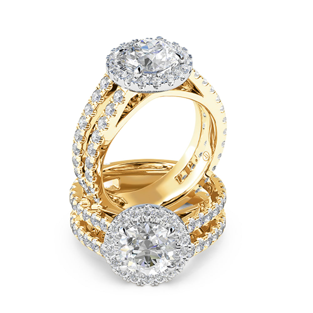 Vanessa Diamond Halo Engagement Ring
