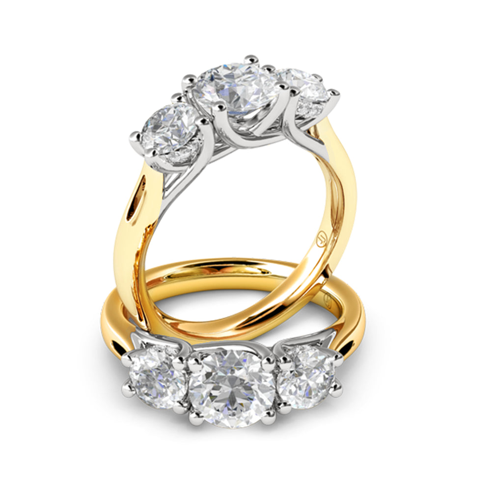 Lilibet Diamond Trilogy Engagement Ring