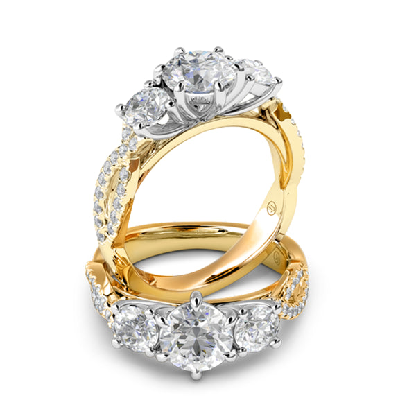 Valentina Diamond Trilogy Engagement Ring