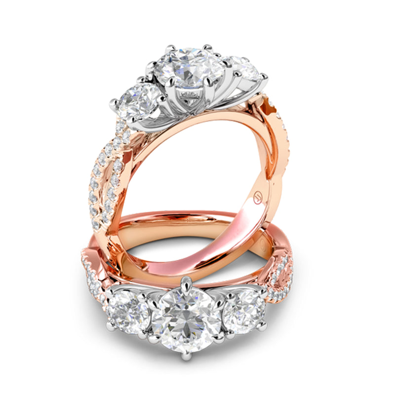 Valentina Diamond Trilogy Engagement Ring