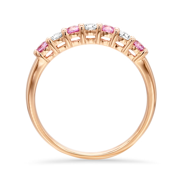 18ct Pink Sapphire and Diamond Aura Celebration Ring
