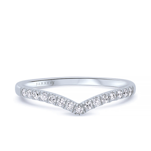 18ct 15-Diamond Wishbone Band