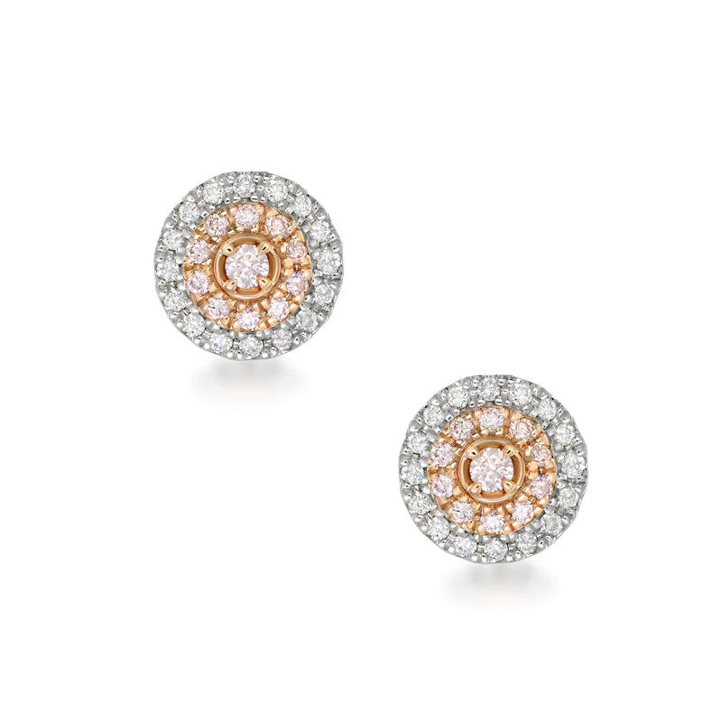 BLUSH Ayla Argyle Pink Diamond Earrings