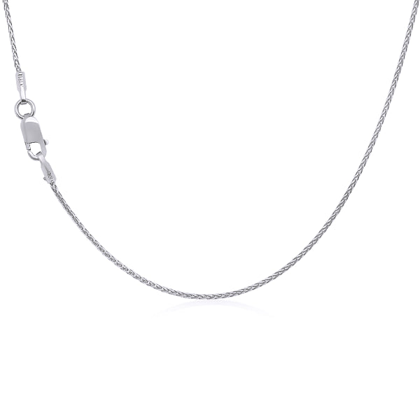 Light Wheat-link Chain in 9ct White Gold