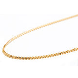 18ct Yellow Gold 1.1mm Solid Franco Chain