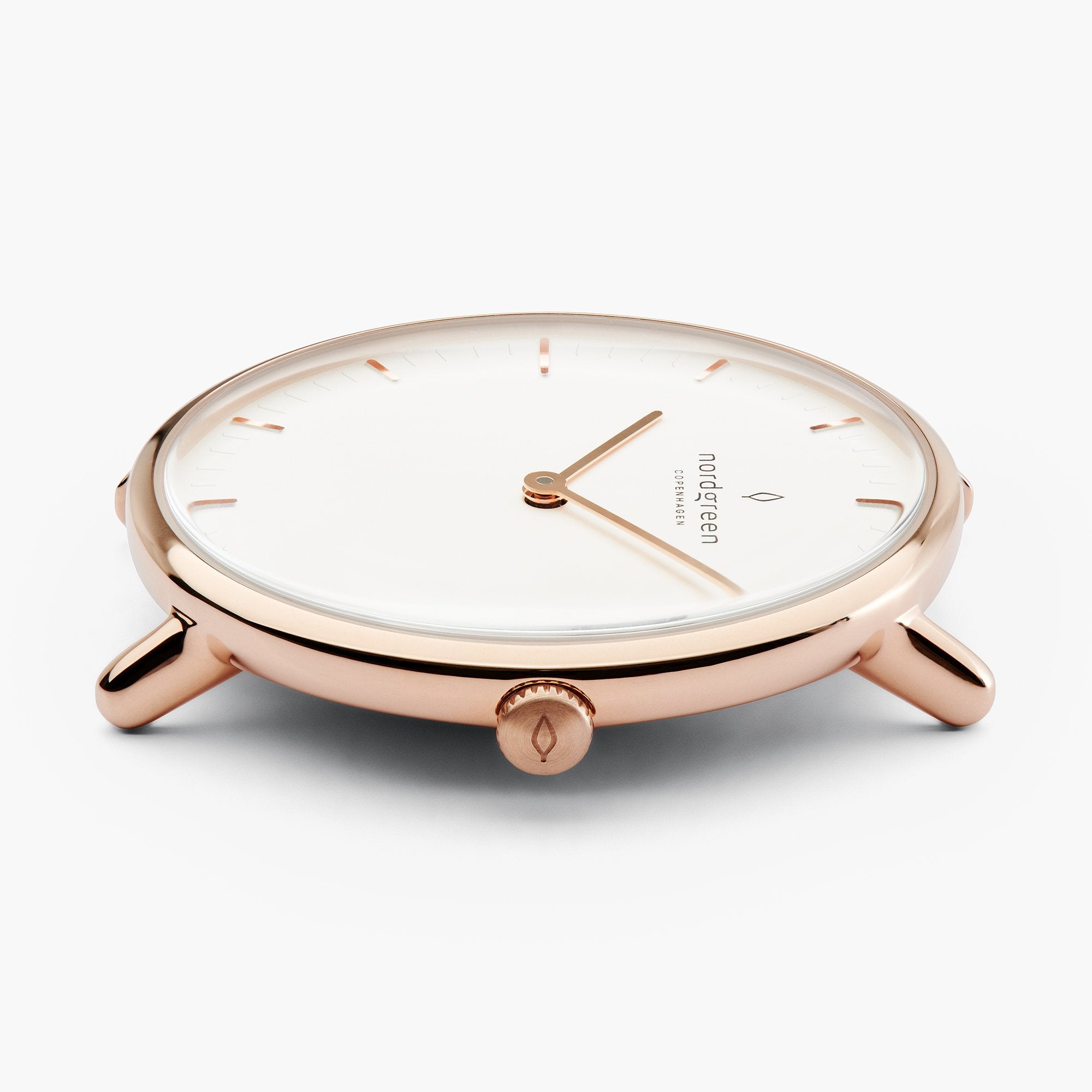 NORDGREEN Native 32mm Rose Gold White Wristwatch