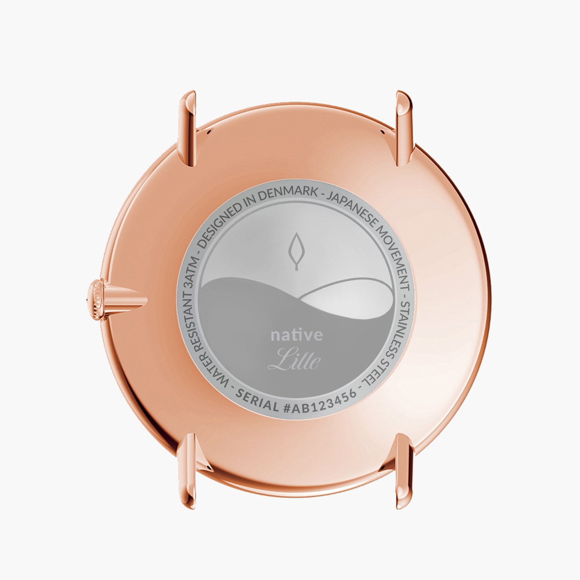 NORDGREEN Native 32mm Rose Gold White Wristwatch