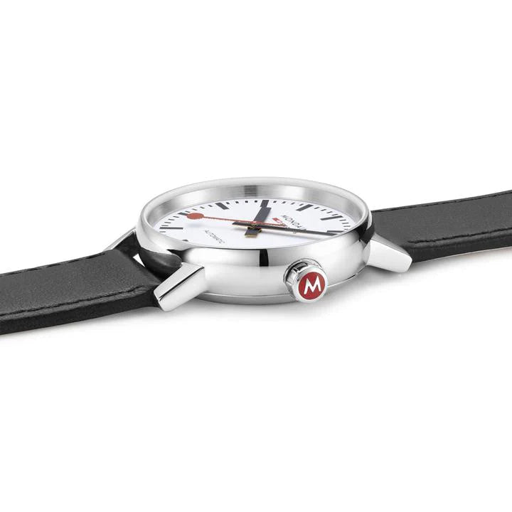 MONDAINE White Automatic Steel EVO2 Watch