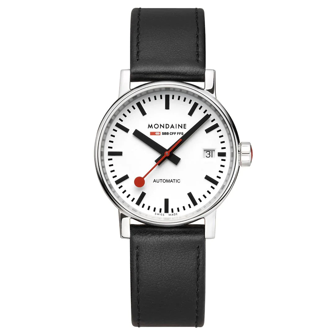 MONDAINE White Automatic Steel EVO2 Watch