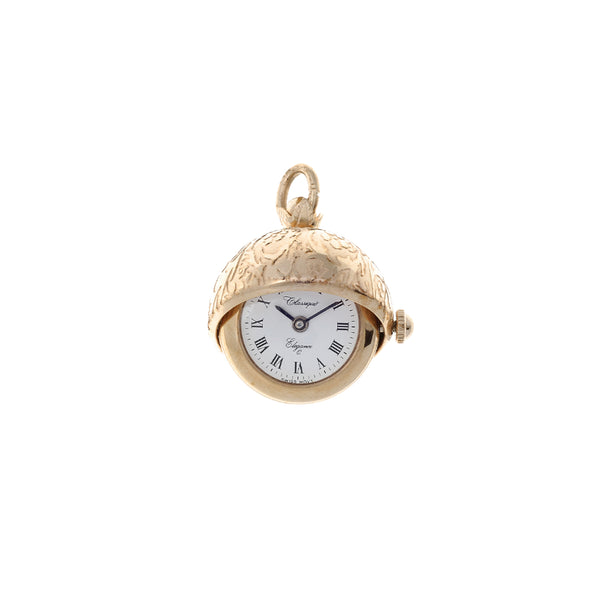 CLASSIQUE Rose Gold-Plated Bell Pendant Watch with Chain