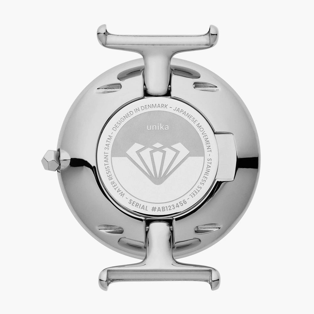 NORDGREEN Unika 28mm Silver Brushed Silver Dial Wristwatch