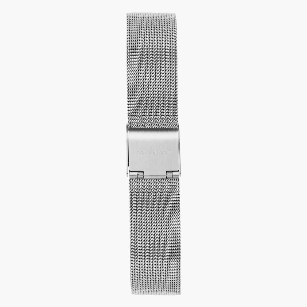 NORDGREEN Unika 28mm Silver Brushed Silver Dial Wristwatch
