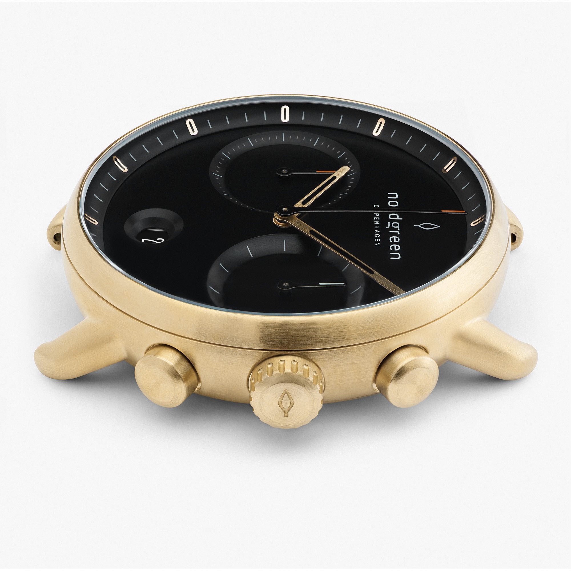 NORDGREEN Pioneer 40mm Gold Black Chronograph