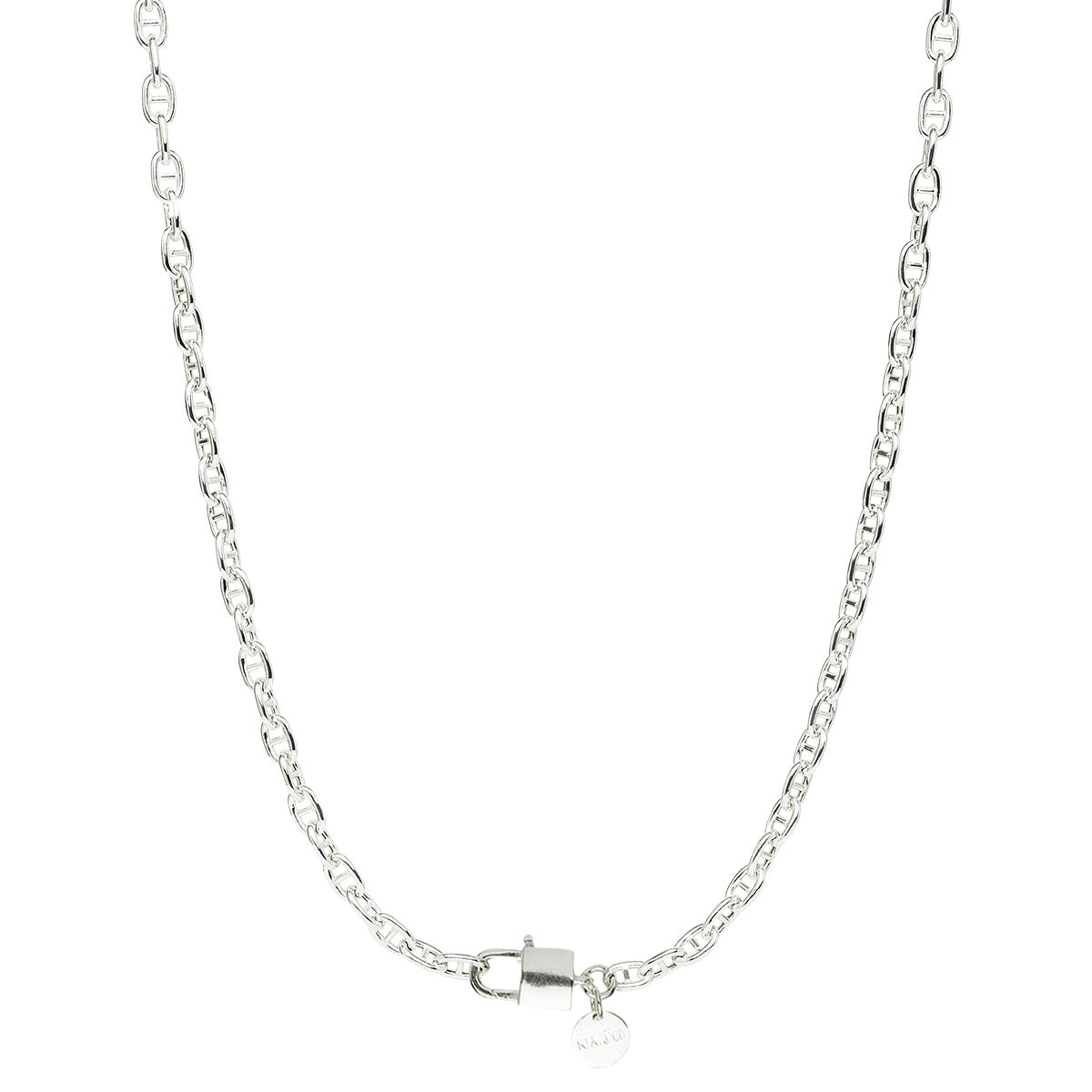 Najo Love Lock Silver Chain Necklace