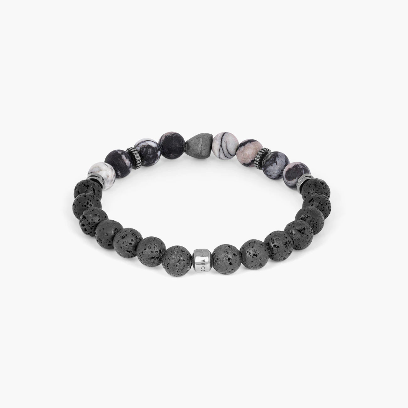 Tateossian Spiderweb Jasper Nugget Bracelet