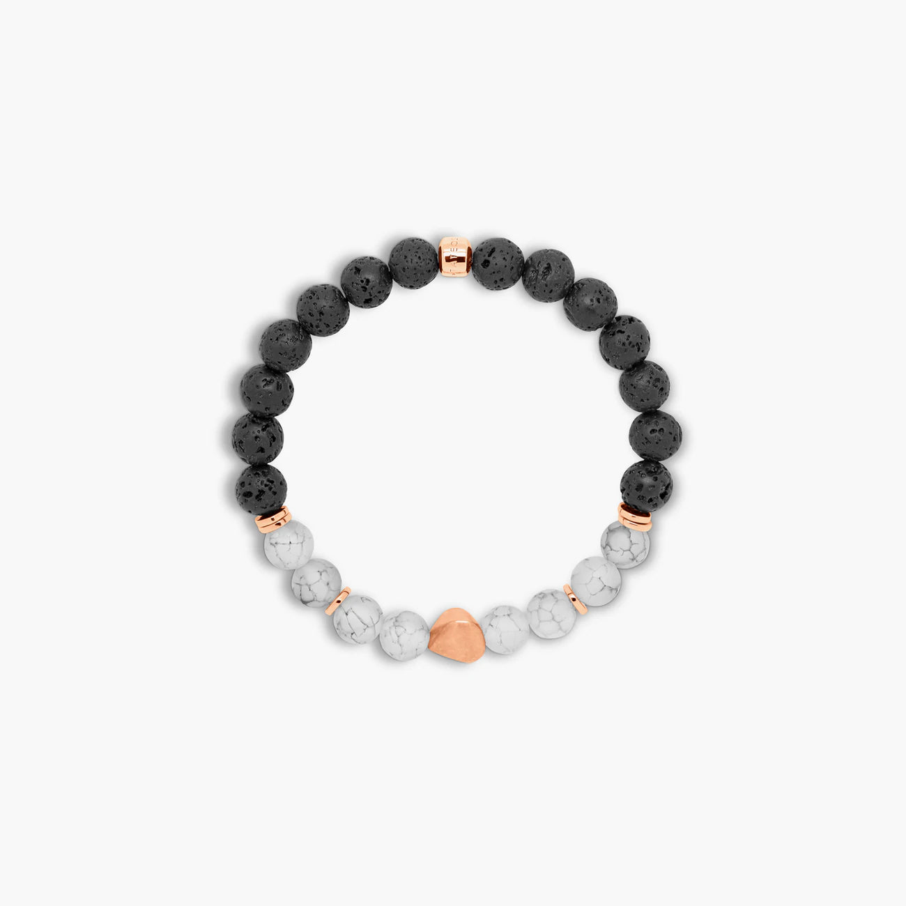 Tateossian Frosted Fire Agate Nugget Bracelet