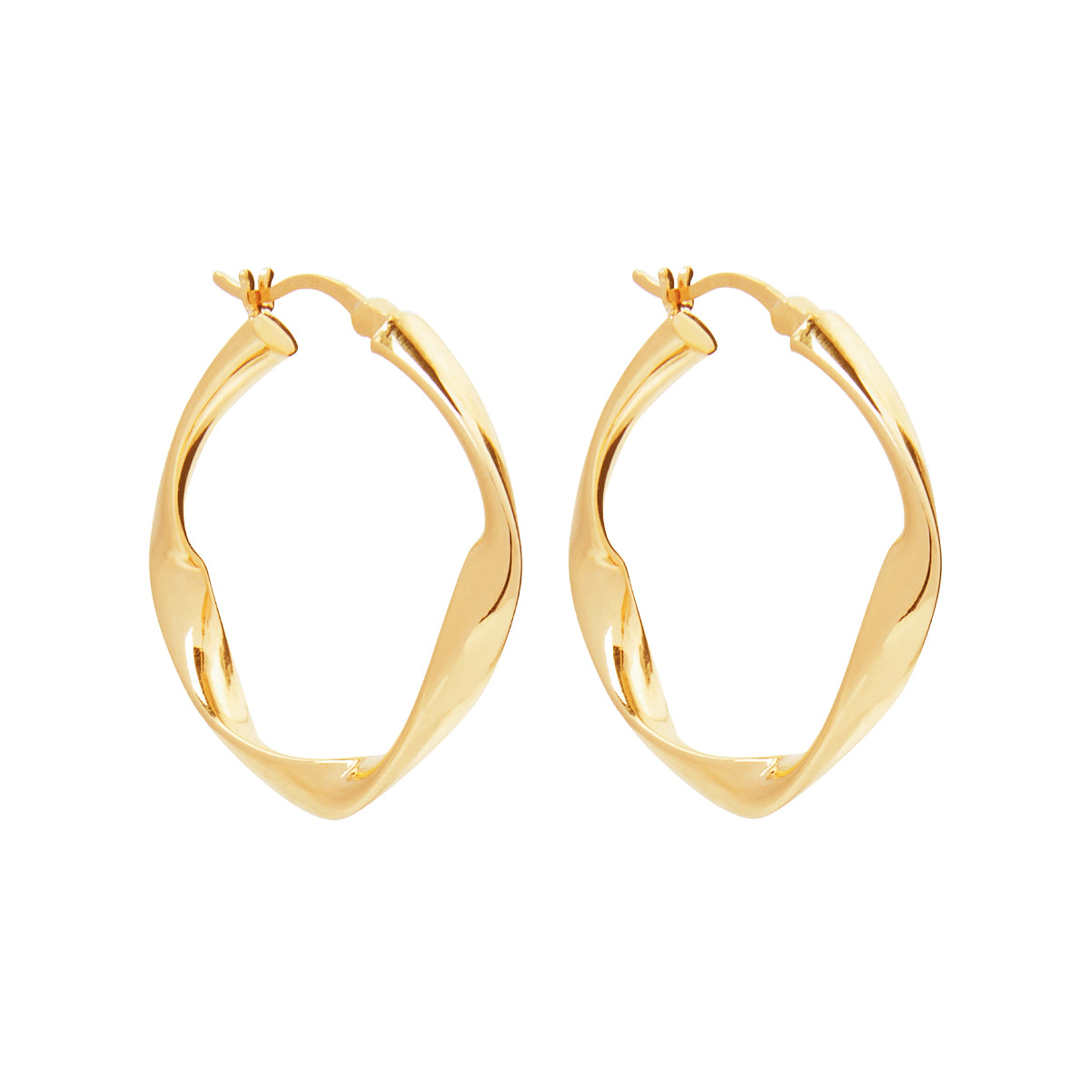 NAJO Garden of Eden Yellow Gold Hoop Earring