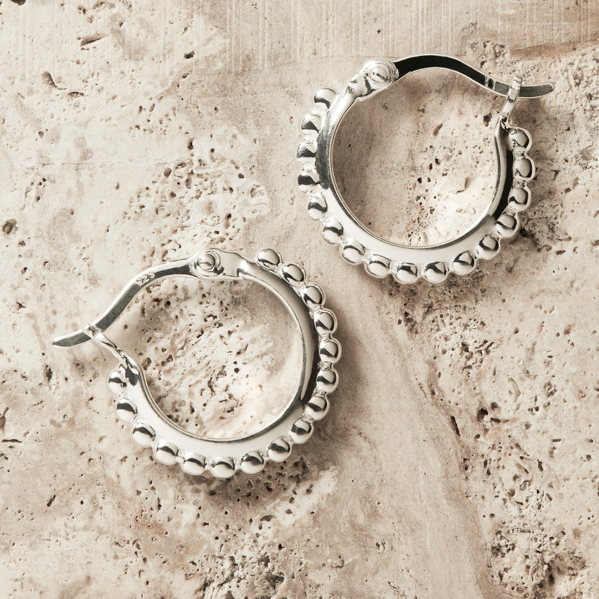 NAJO Chia Silver Hoop Earring