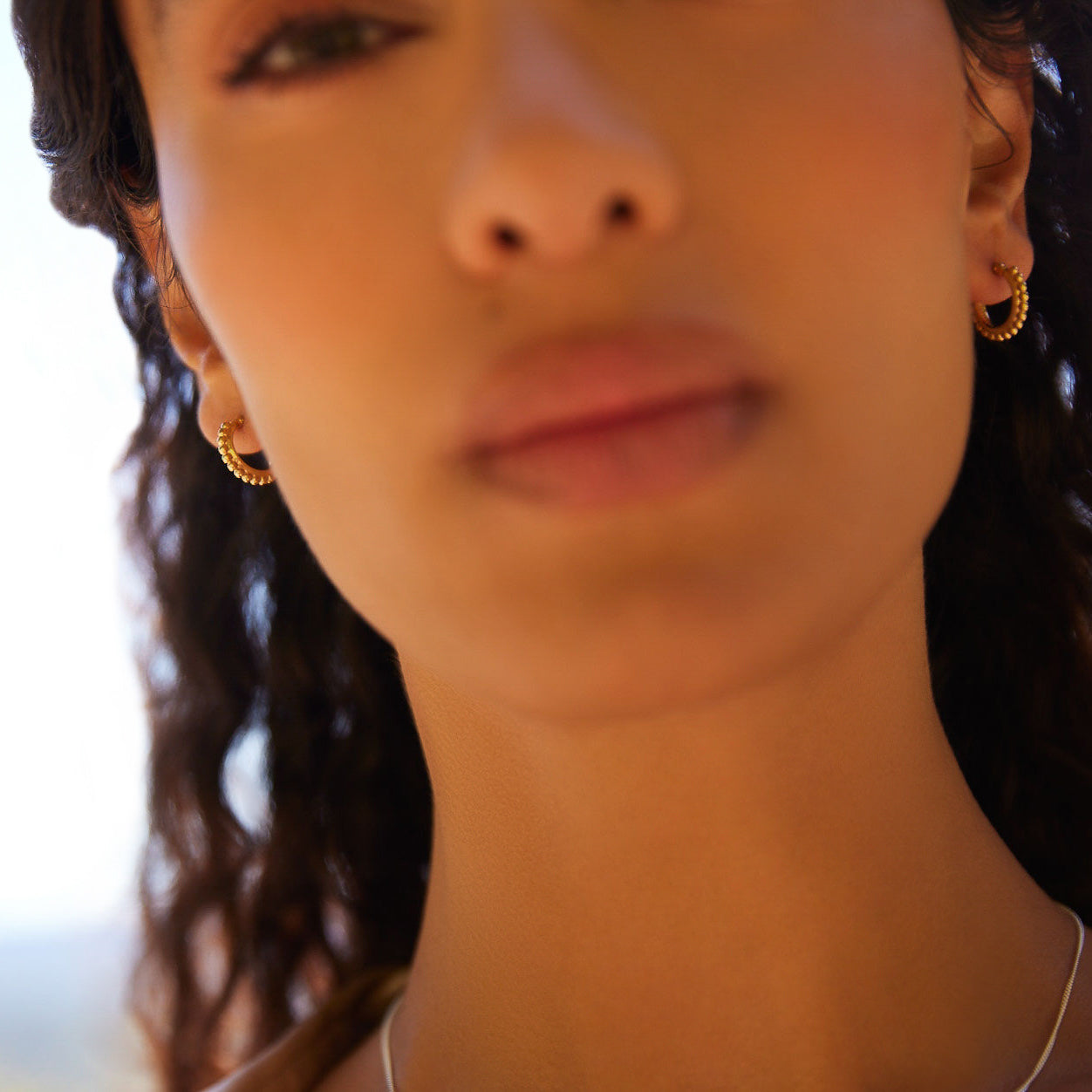 NAJO Chia Yellow Hoop Earring