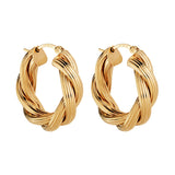 NAJO Gold Glamour Hoop Earring
