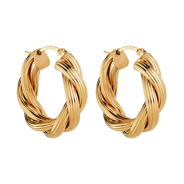 NAJO Gold Glamour Hoop Earring
