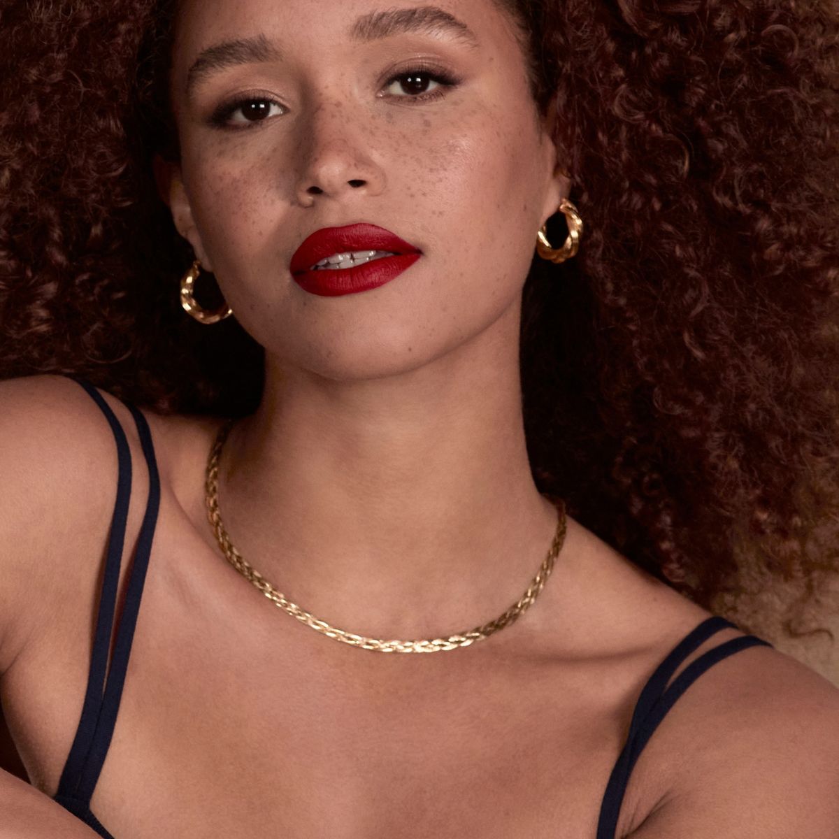 NAJO Gold Glamour Hoop Earring