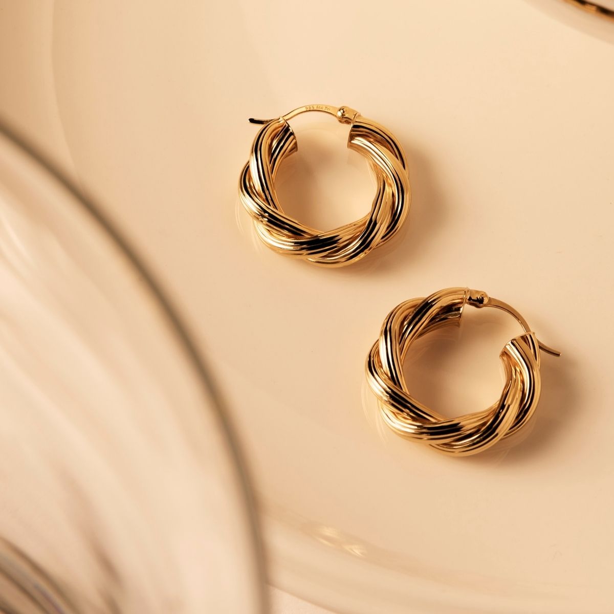 NAJO Gold Glamour Hoop Earring