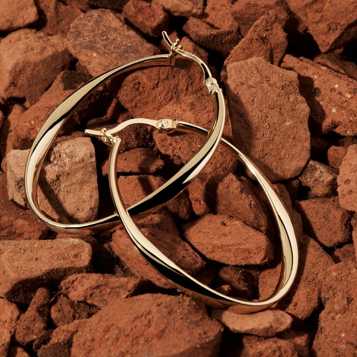 NAJO Cinta Large Hoop Earring - Gold