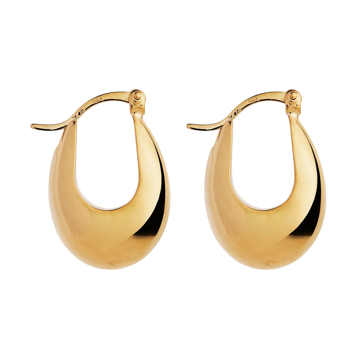 Najo Cloudland Yellow Gold Hoop Earring
