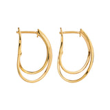 NAJO Gold Fountain Hoop Earrings