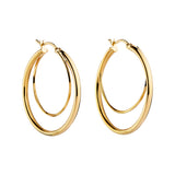 NAJO Gold Whirlpool Hoop Earrings