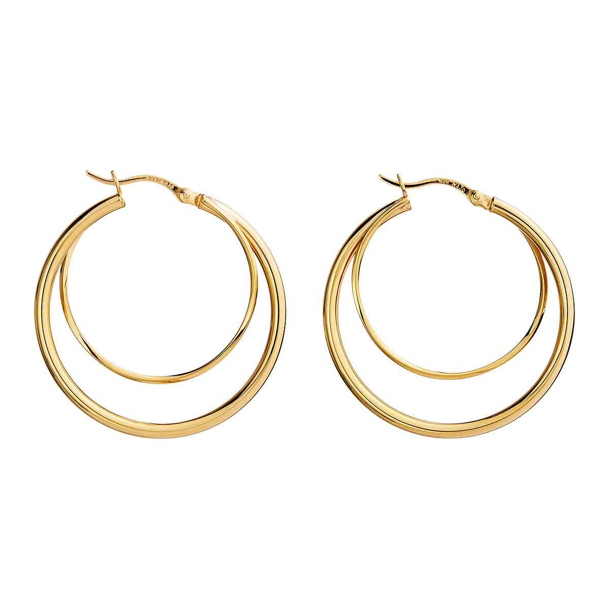 NAJO Gold Whirlpool Hoop Earrings