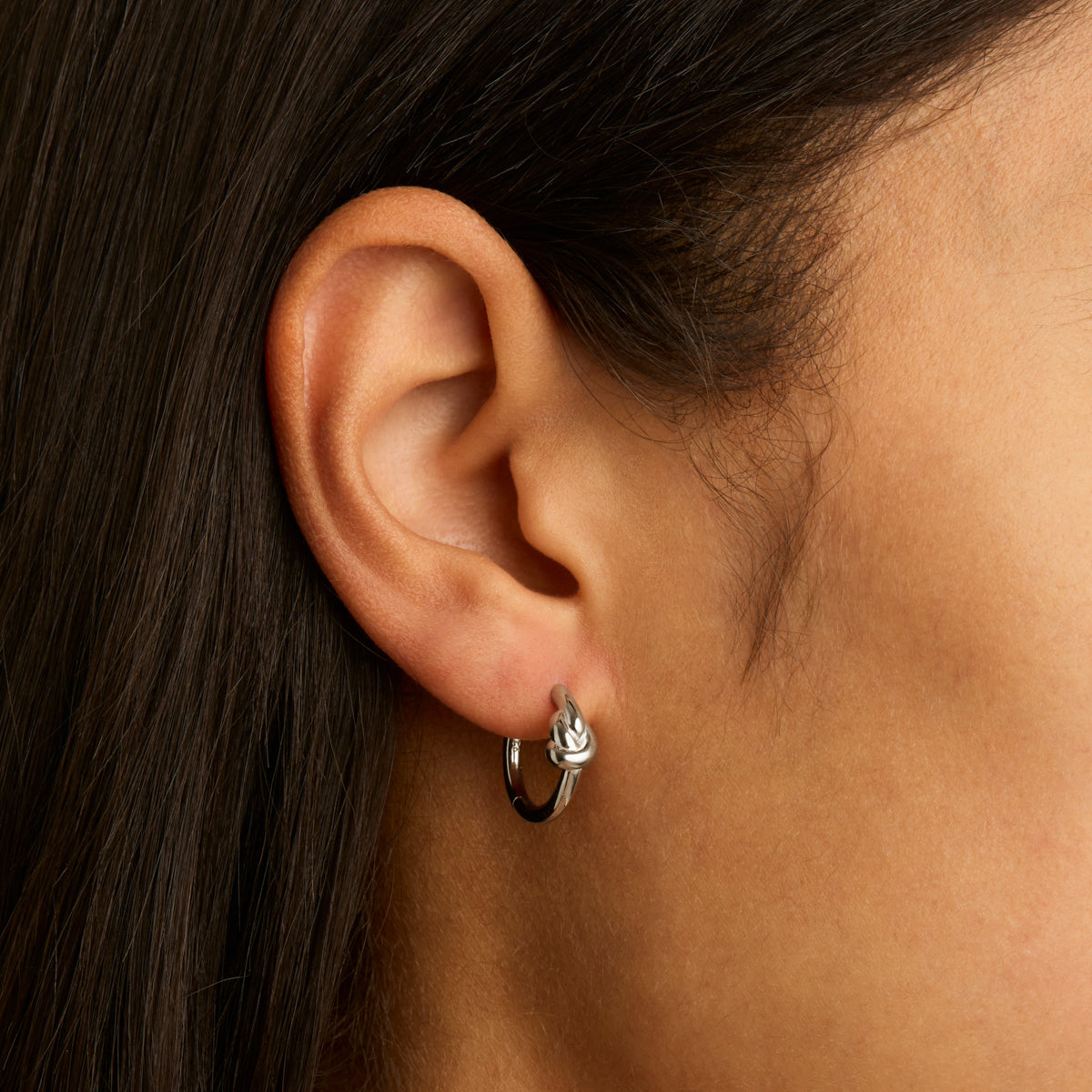 NAJO Nature's Knot Huggie Earrings