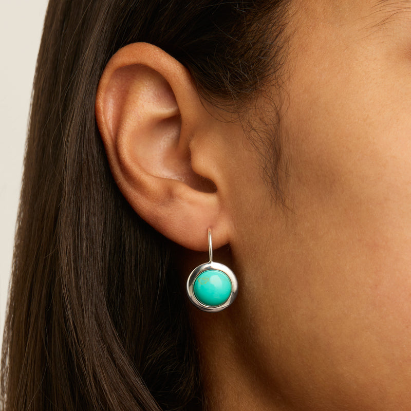 NAJO Husk Turquoise Drop Earrings