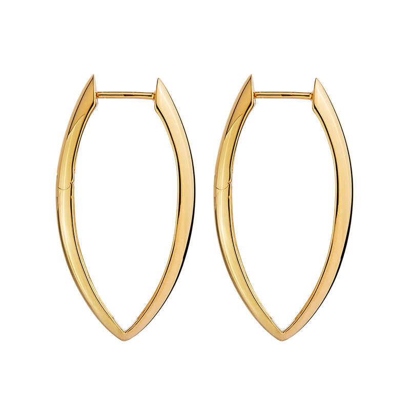 NAJO Gold Topiary Hoop Earrings