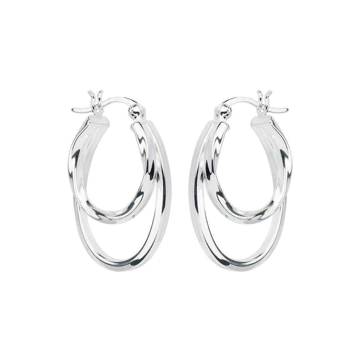 Najo Sea of Change Silver Hoop Earrings