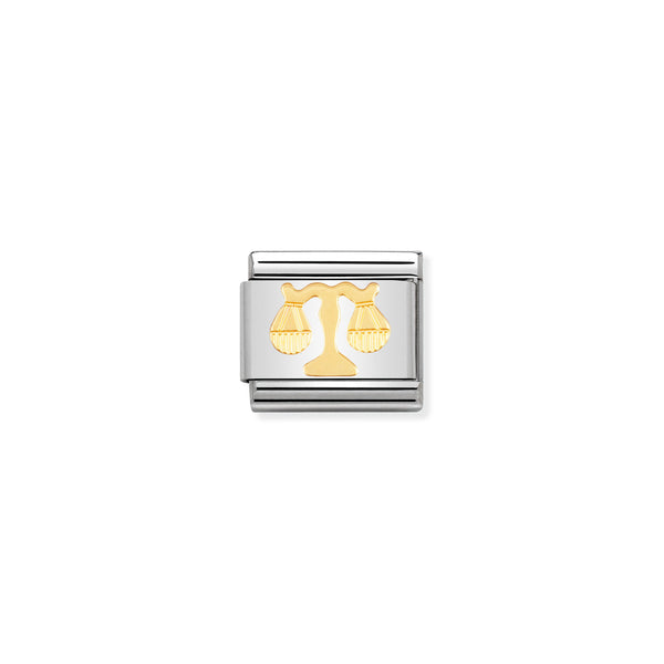 Nomination Composable 18ct Gold Zodiac Libra