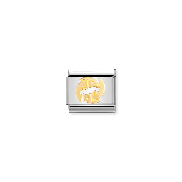 Nomination Composable 18ct Gold Zodiac Pisces