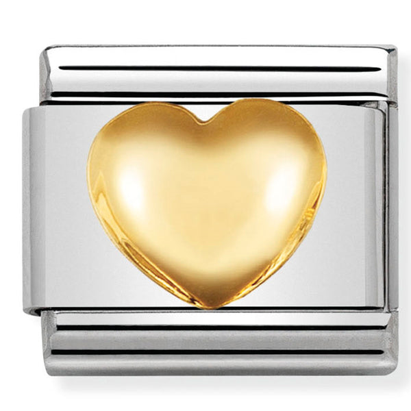 Nomination Composable 18ct Gold Raised Heart