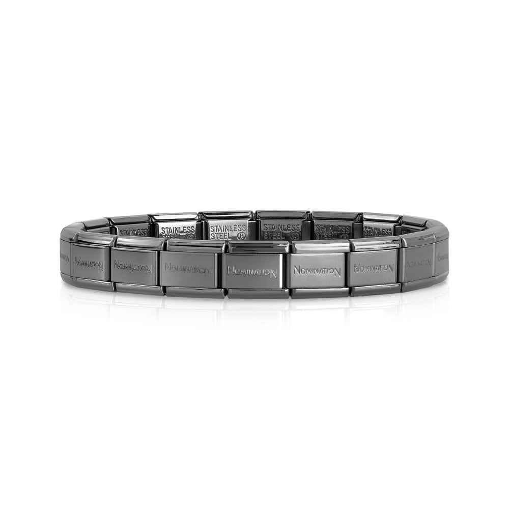 Nomination Classic Matte Black PVD Composable Starter Bracelet