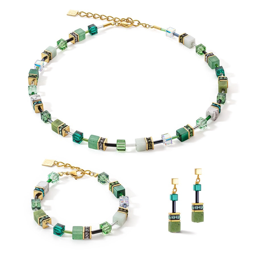 COEUR DE LION Iconic Green GeoCUBE® Earrings