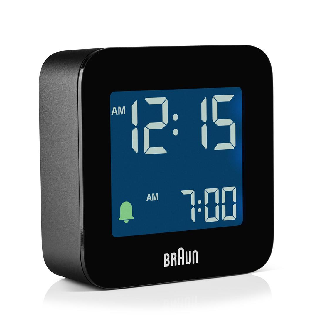 Braun Compact Travel Alarm Clock Black