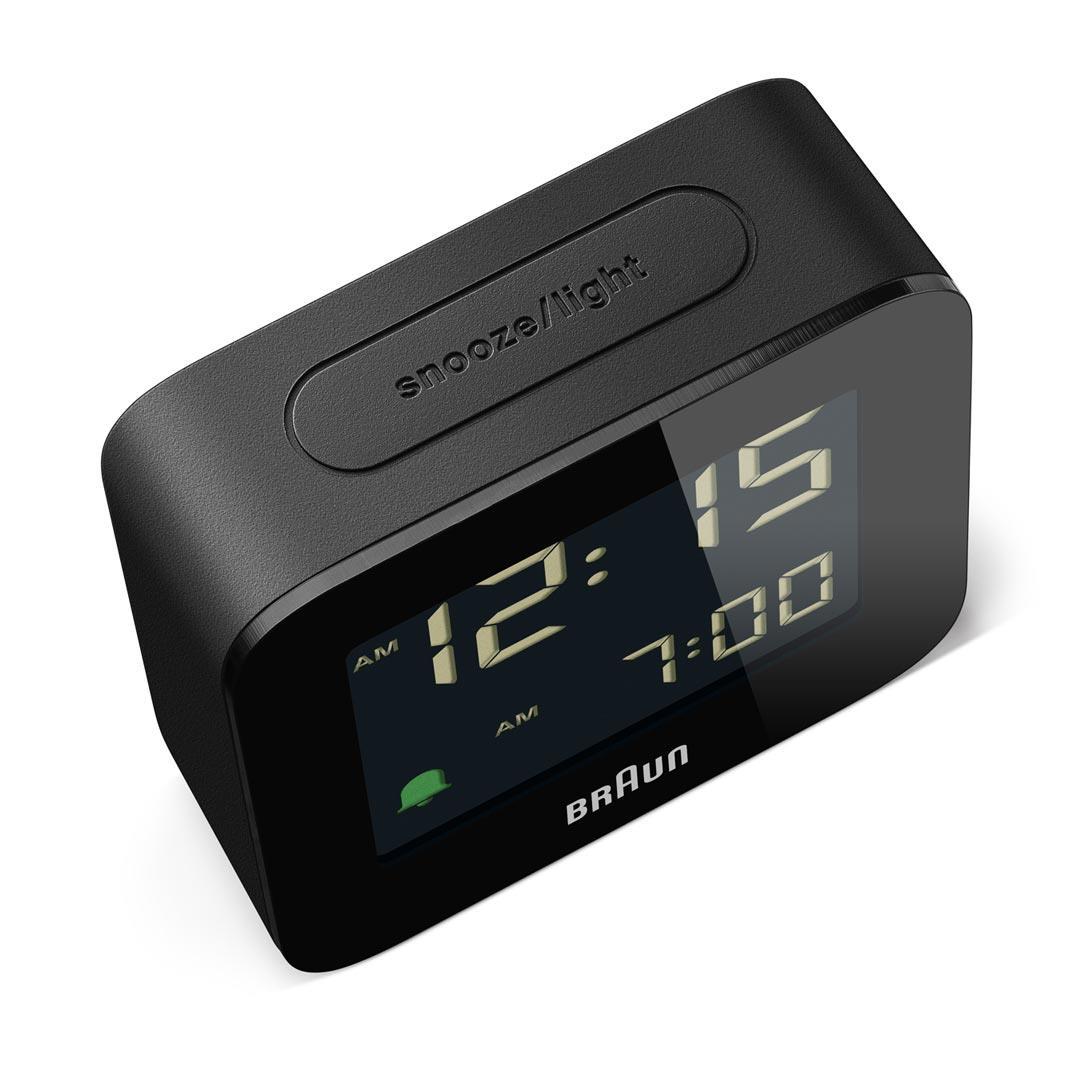Braun Compact Travel Alarm Clock Black