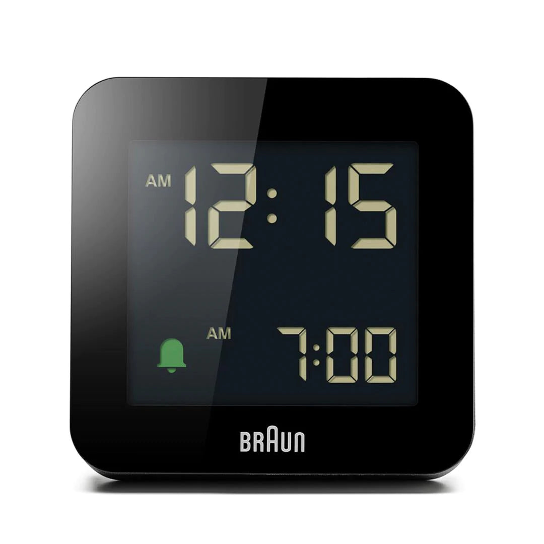 BRAUN Black Digital Alarm Clock