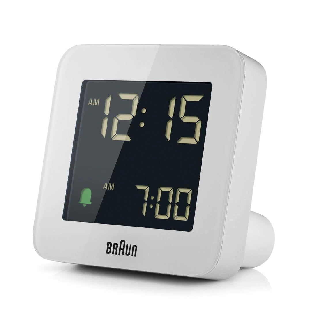 BRAUN White Digital Alarm Clock