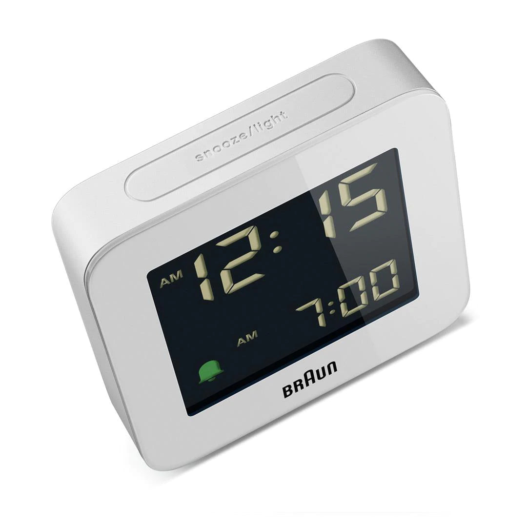 BRAUN White Digital Alarm Clock